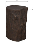 Phillips Collection Log Small Outdoor Stool, Bronze