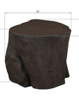 Phillips Collection Log Large Outdoor Stool, Bronze