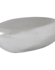 Phillips Collection River Stone Silver Leaf Coffee Table