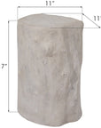 Phillips Collection Log Small Outdoor Stool, Roman Stone