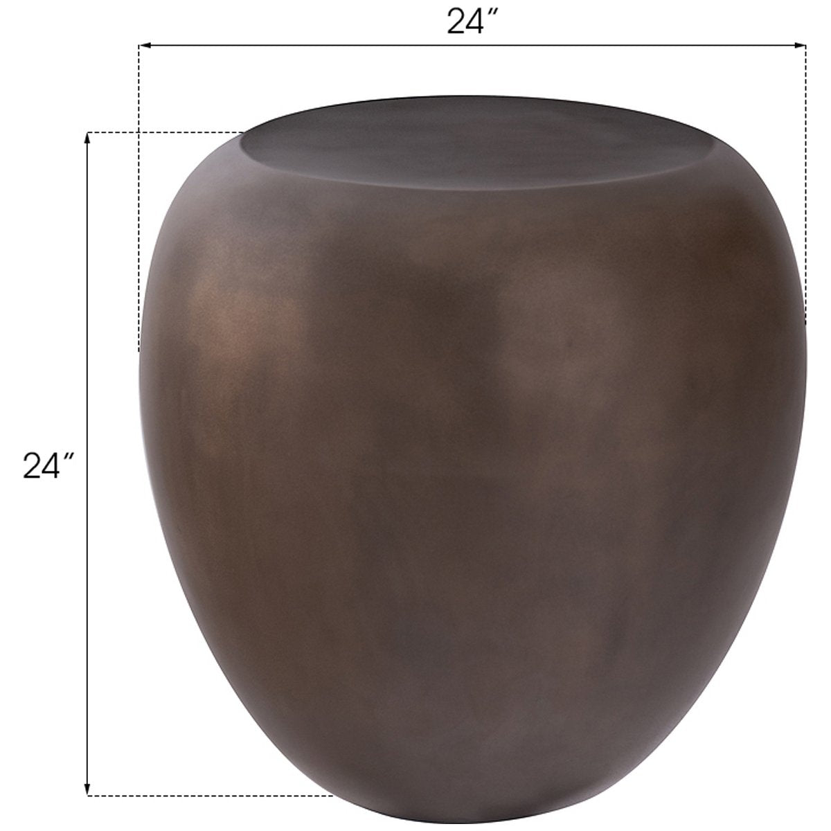 Phillips Collection River Stone Outdoor Side Table