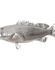 Phillips Collection Estuary Cod Fish Wall Sculpture, Silver Leaf