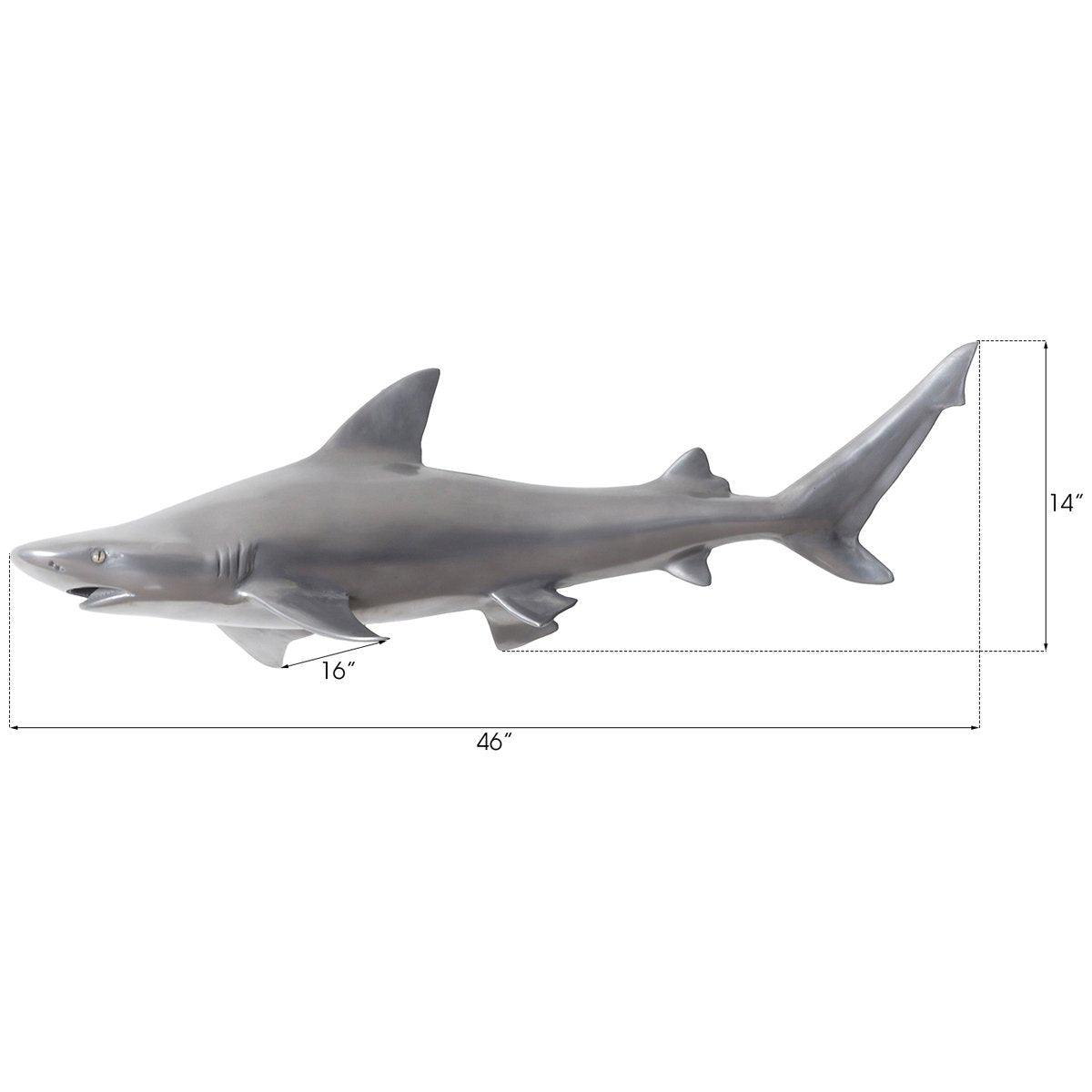 Phillips Collection Black Tip Reef Shark Wall Sculpture