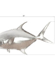 Phillips Collection Permit Fish Wall Sculpture, Silver Leaf