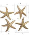 Phillips Collection Starfish Wall Decor, Set of 4