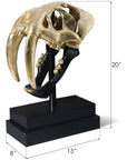 Phillips Collection Saber Tooth Tiger Skull Sculpture