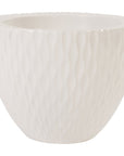 Phillips Collection Ripple Gel Coat White Planter