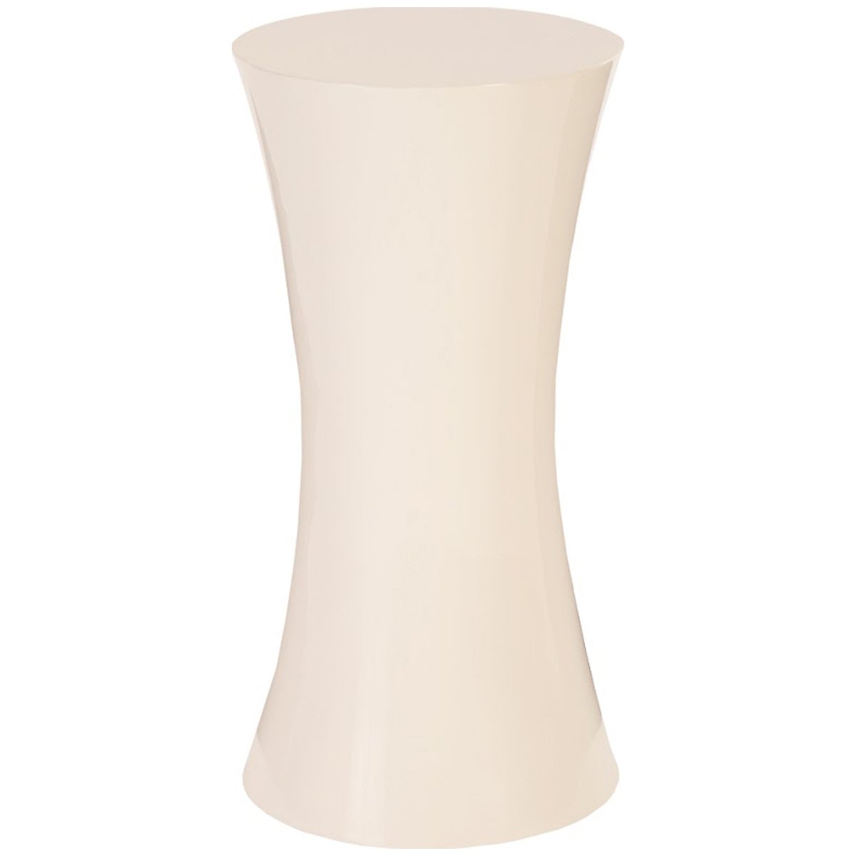 Phillips Collection Ave Pedestal, Gel Coat White