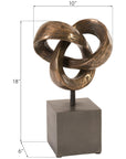 Phillips Collection Trifoil Table Sculpture, Bronze