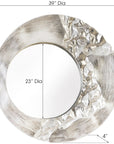 Phillips Collection Mercury Round Silver Mirror