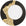 Phillips Collection Mercury Round Black Gold Mirror