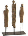 Phillips Collection Robed Monk Trio Sculpture