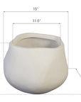 Phillips Collection Claire Tarn Small White Planter