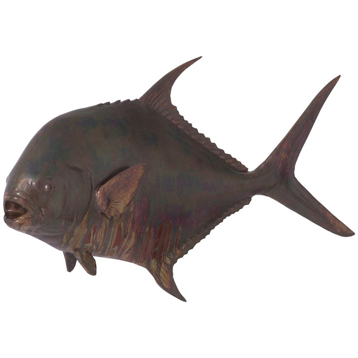 Phillips Collection Permit Fish Wall Sculpture, Copper Patina