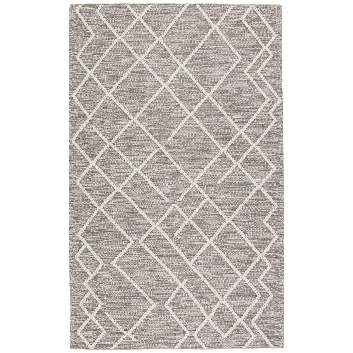 Jaipur Plateau Moab Geometric Trellis Gray Ivory PLT02 Rug