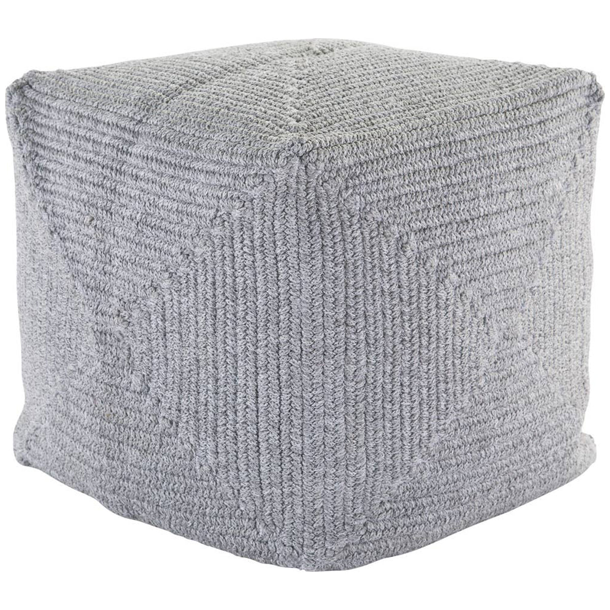 Jaipur Montauk Bridgehampton Solid Light Gray MOT02 Pouf