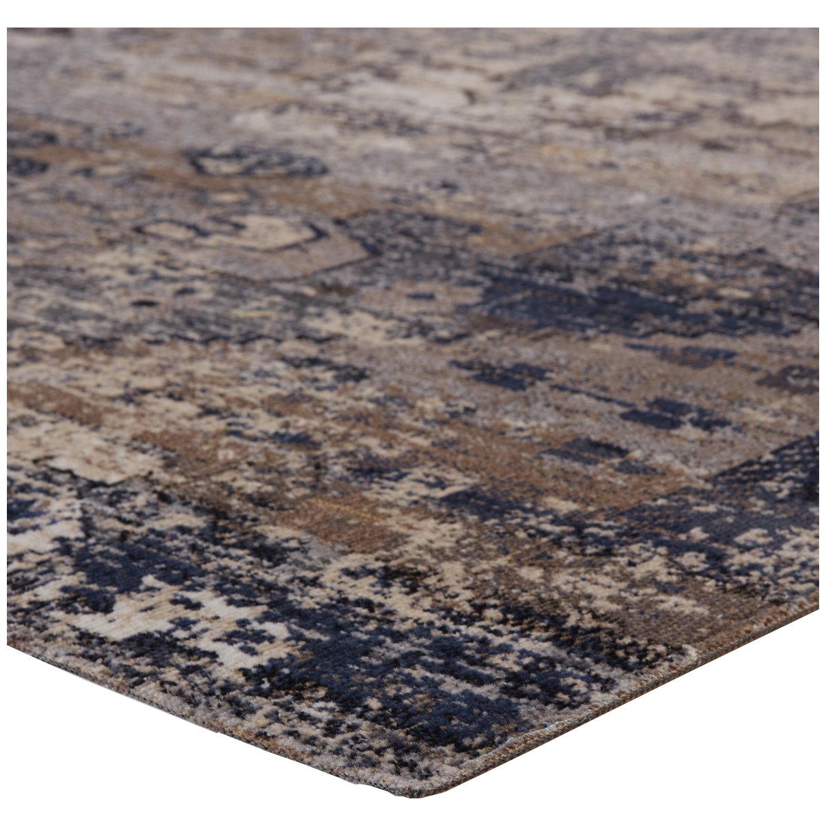 Jaipur Polaris Belfast Medallion Taupe Dark Blue POL25 Rug