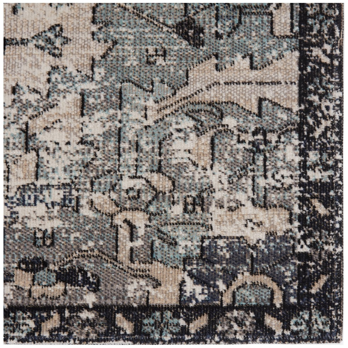 Jaipur Polaris Ansilar Medallion Floral Blue Gray POL26 Rug