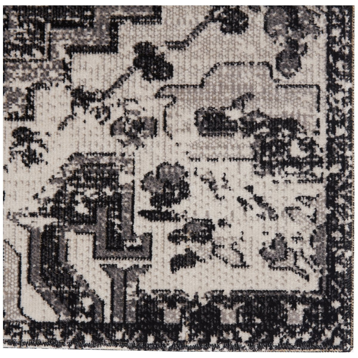 Jaipur Polaris Ellery Medallion Floral Black Gray POL29 Rug