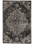 Jaipur Polaris Ellery Medallion Floral Black Gray POL29 Rug