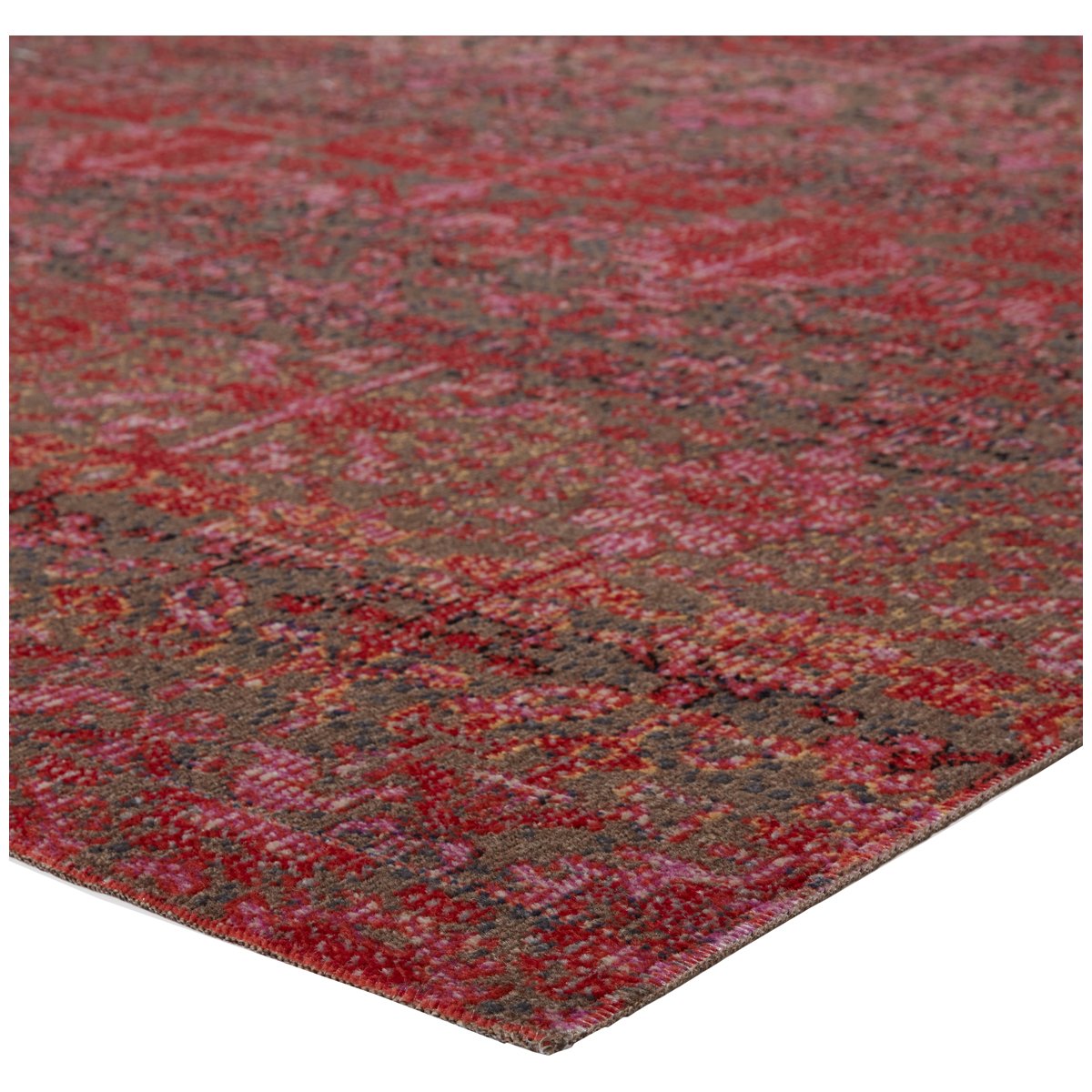 Jaipur Polaris Bodega Trellis Floral Red Taupe POL32 Rug