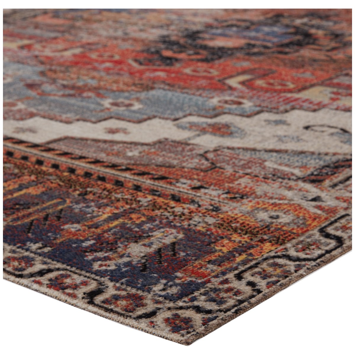 Jaipur Polaris Cicero Medallion Tribal Multicolor Orange POL40 Rug