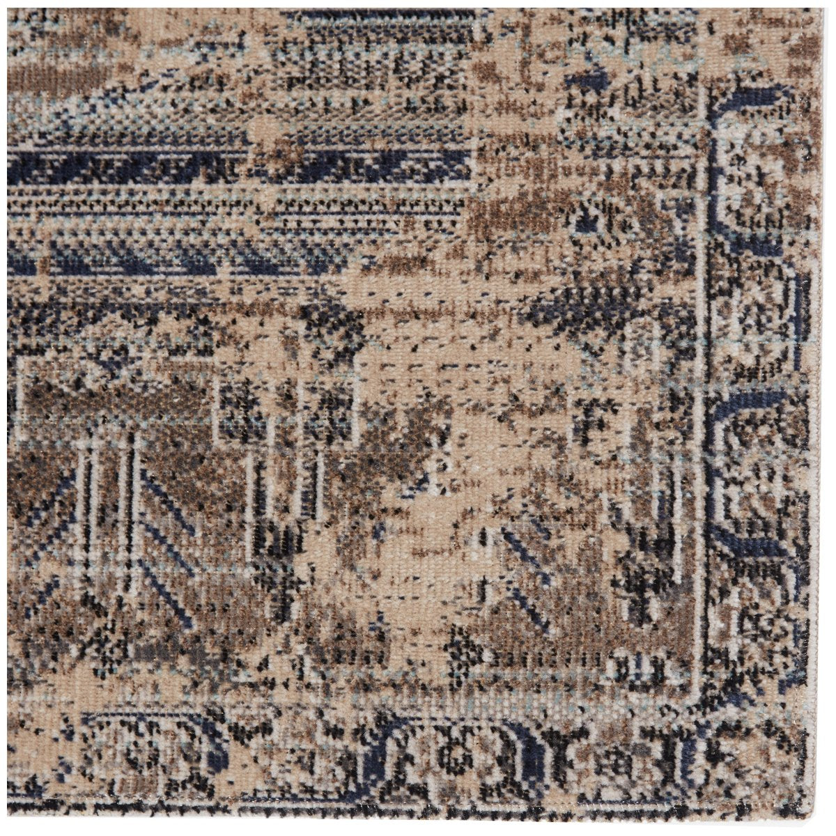 Jaipur Polaris Cicero Medallion Tribal Taupe Blue POL41 Rug