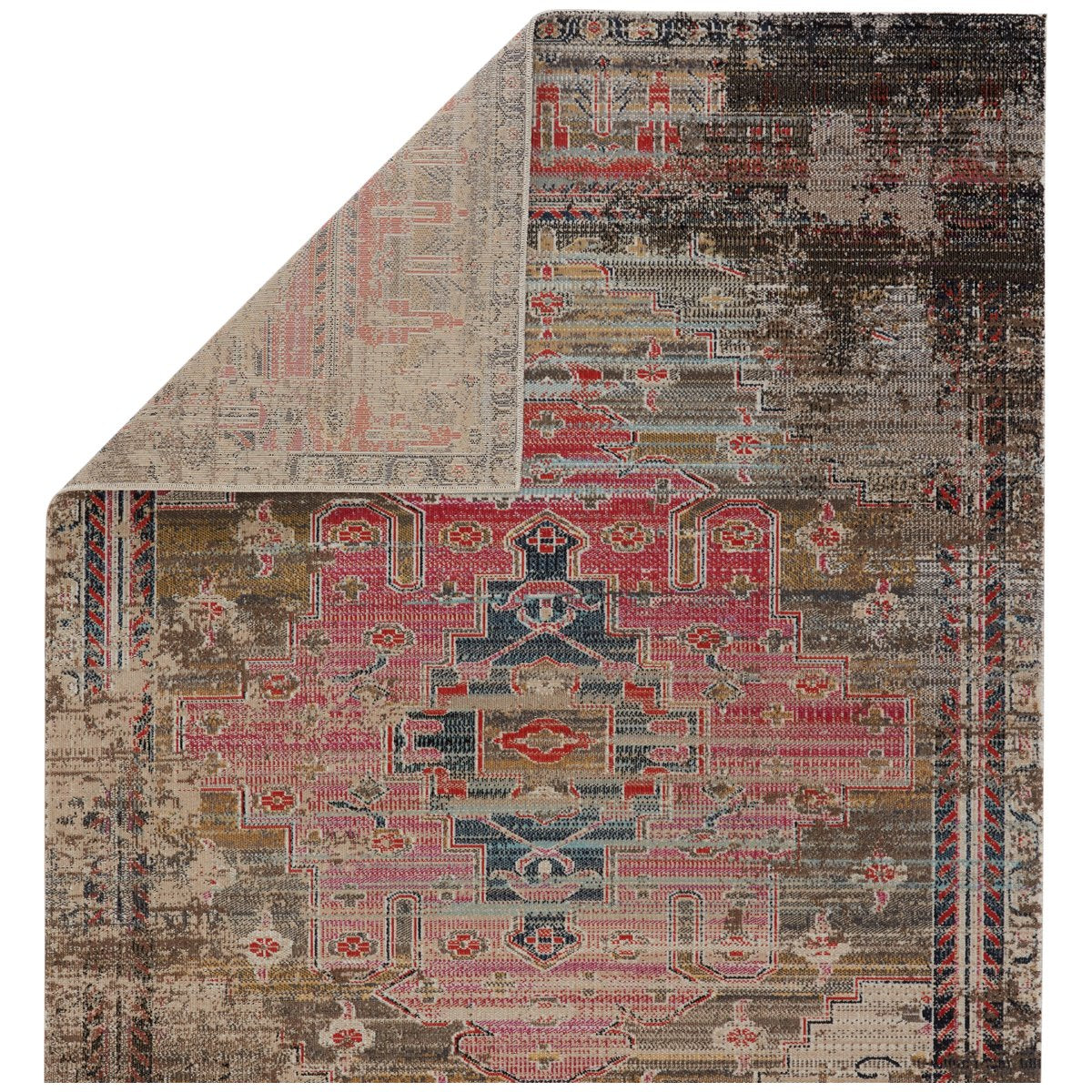 Jaipur Polaris Cicero Medallion Tribal Pink Taupe POL43 Rug