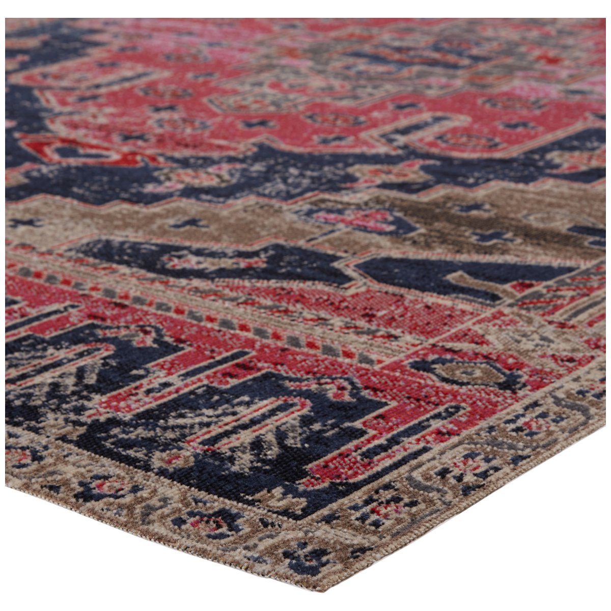 Jaipur Polaris Cicero Medallion Tribal Pink Blue POL44 Rug