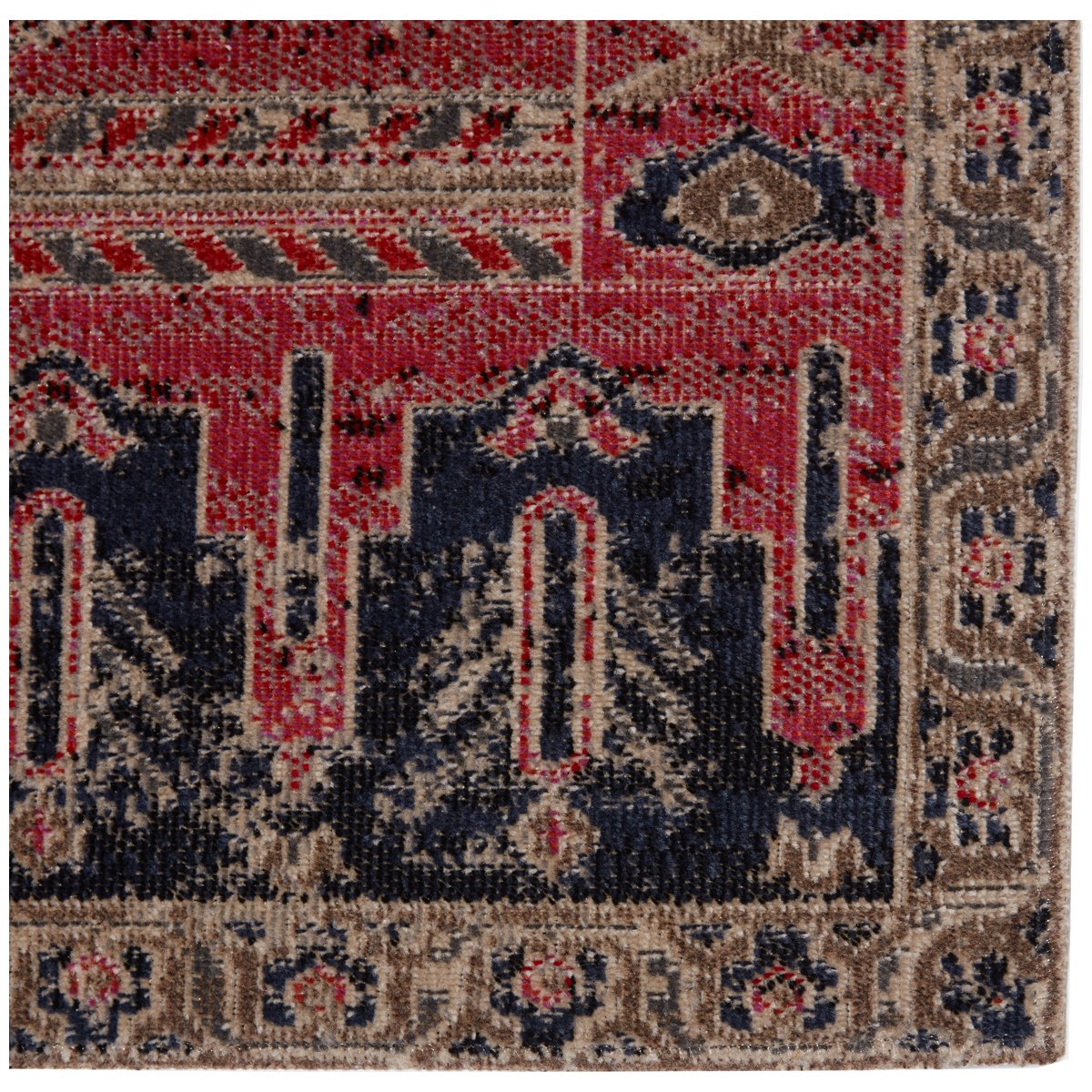 Jaipur Polaris Cicero Medallion Tribal Pink Blue POL44 Rug