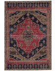 Jaipur Polaris Cicero Medallion Tribal Pink Blue POL44 Rug