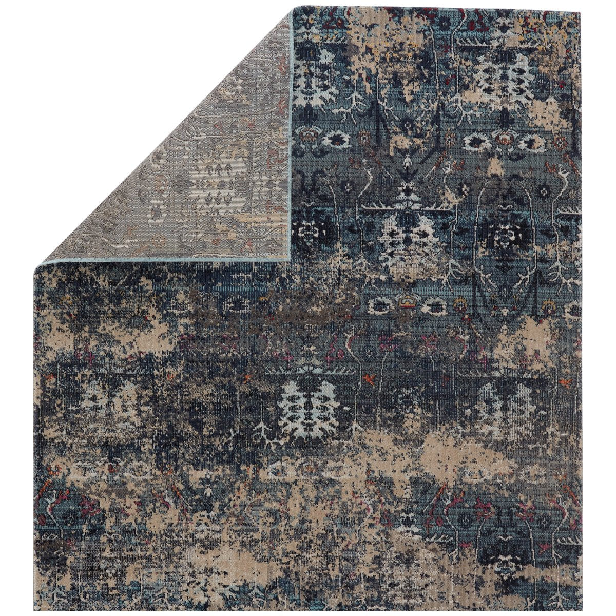 Jaipur Polaris Genesee Trellis Floral Blue Beige POL47 Rug