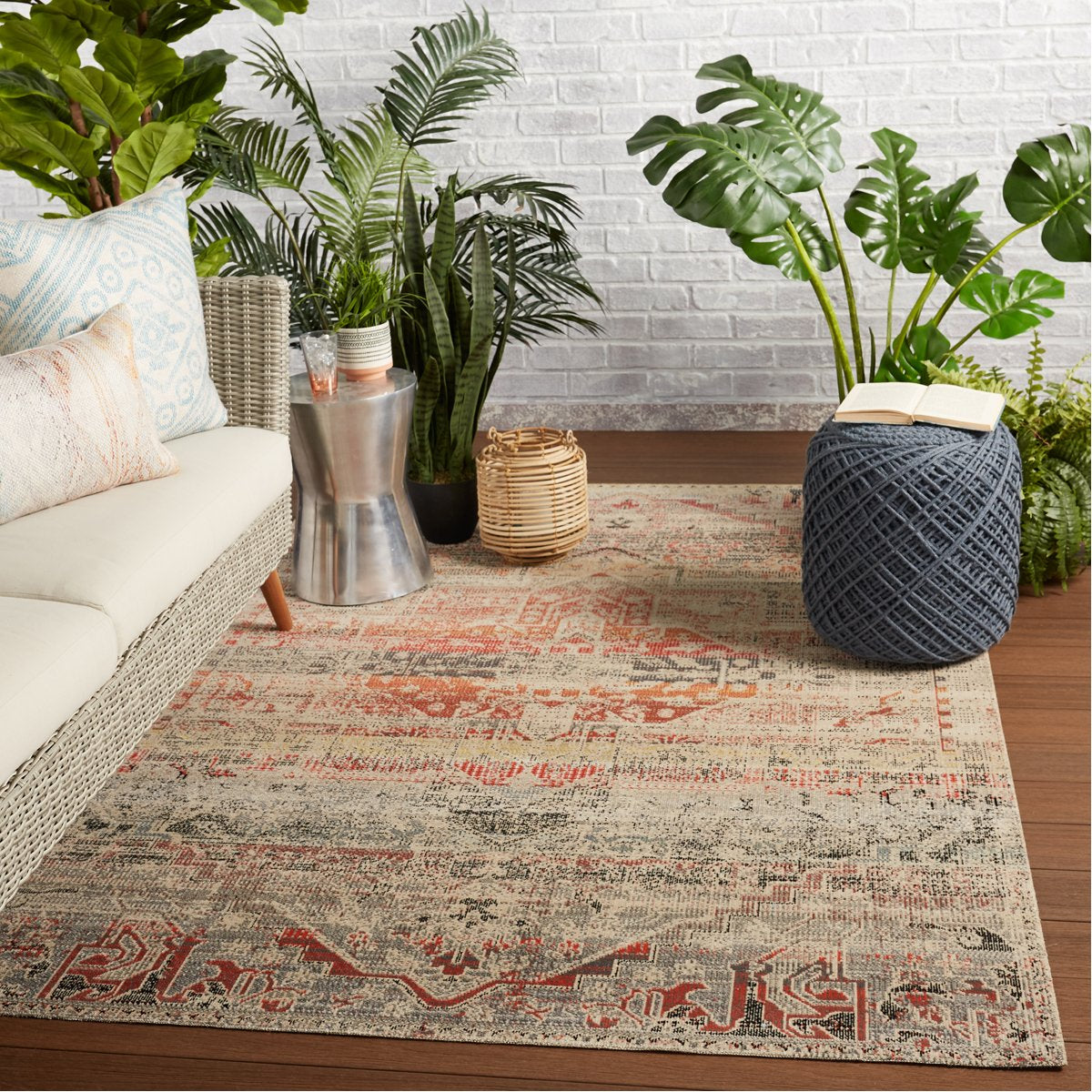 Jaipur Polaris Altona Medallion Multicolor Beige POL49 Rug