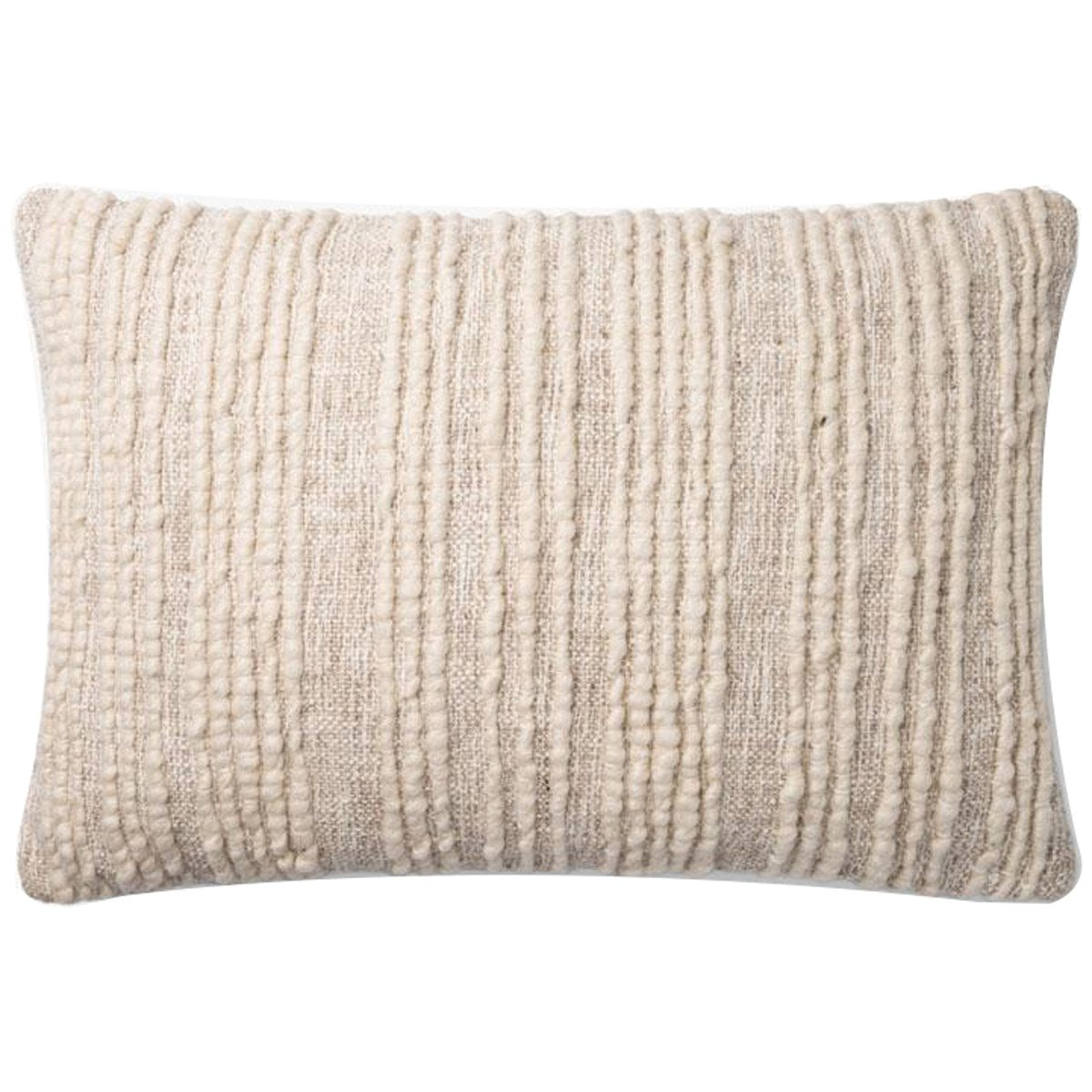 Loloi P0862 Natural 16&quot; x 26&quot; Pillow, Set of 2