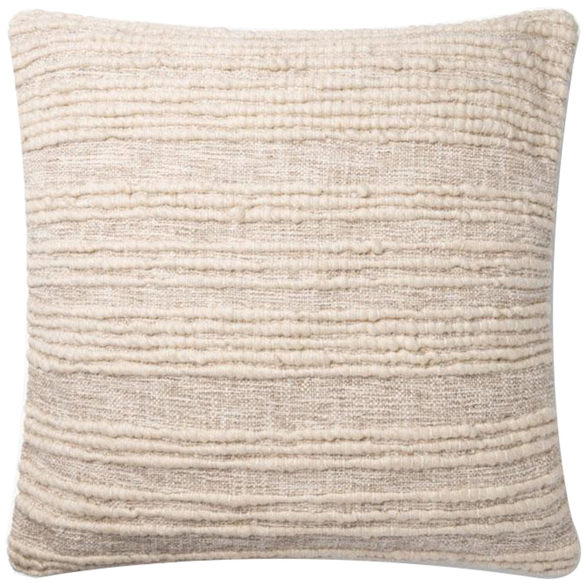 Loloi P0862 Natural 22&quot; x 22&quot; Pillow, Set of 2