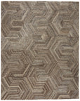 Jaipur Pathways by Verde Home Rome Geometric Brown PVH05 Rug