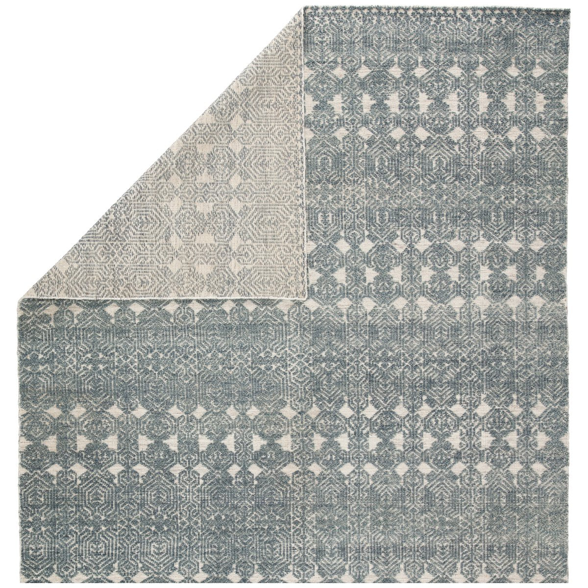 Jaipur Reign Abelle Medallion Geometric Teal Light Gray REI12 Rug