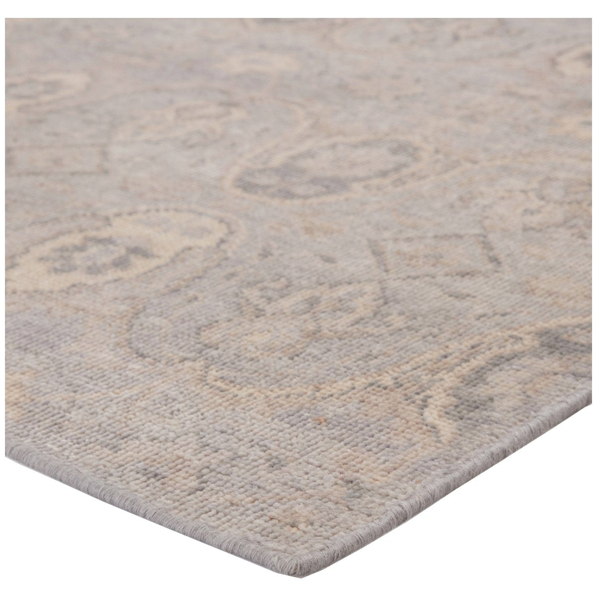 Jaipur Revolution Williamsburg Trellis Medallion Gray Beige REL11 Rug