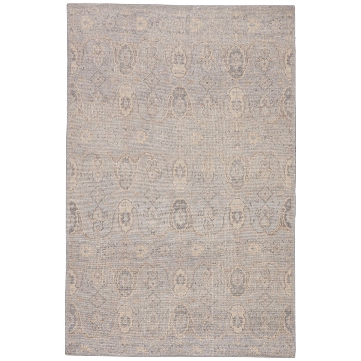 Jaipur Revolution Williamsburg Trellis Medallion Gray Beige REL11 Rug