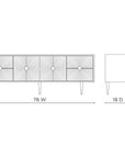 Villa & House Randers 4-Drawer and 2-Door Cabinet