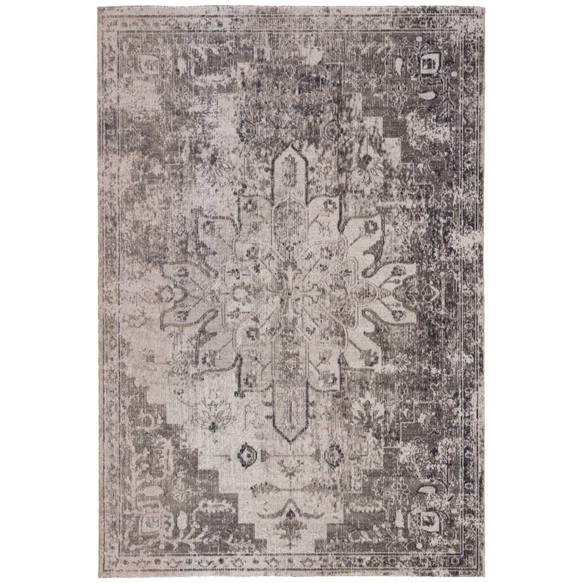 Jaipur Polaris Isolde Medallion Gray Ivory POL07 Rug