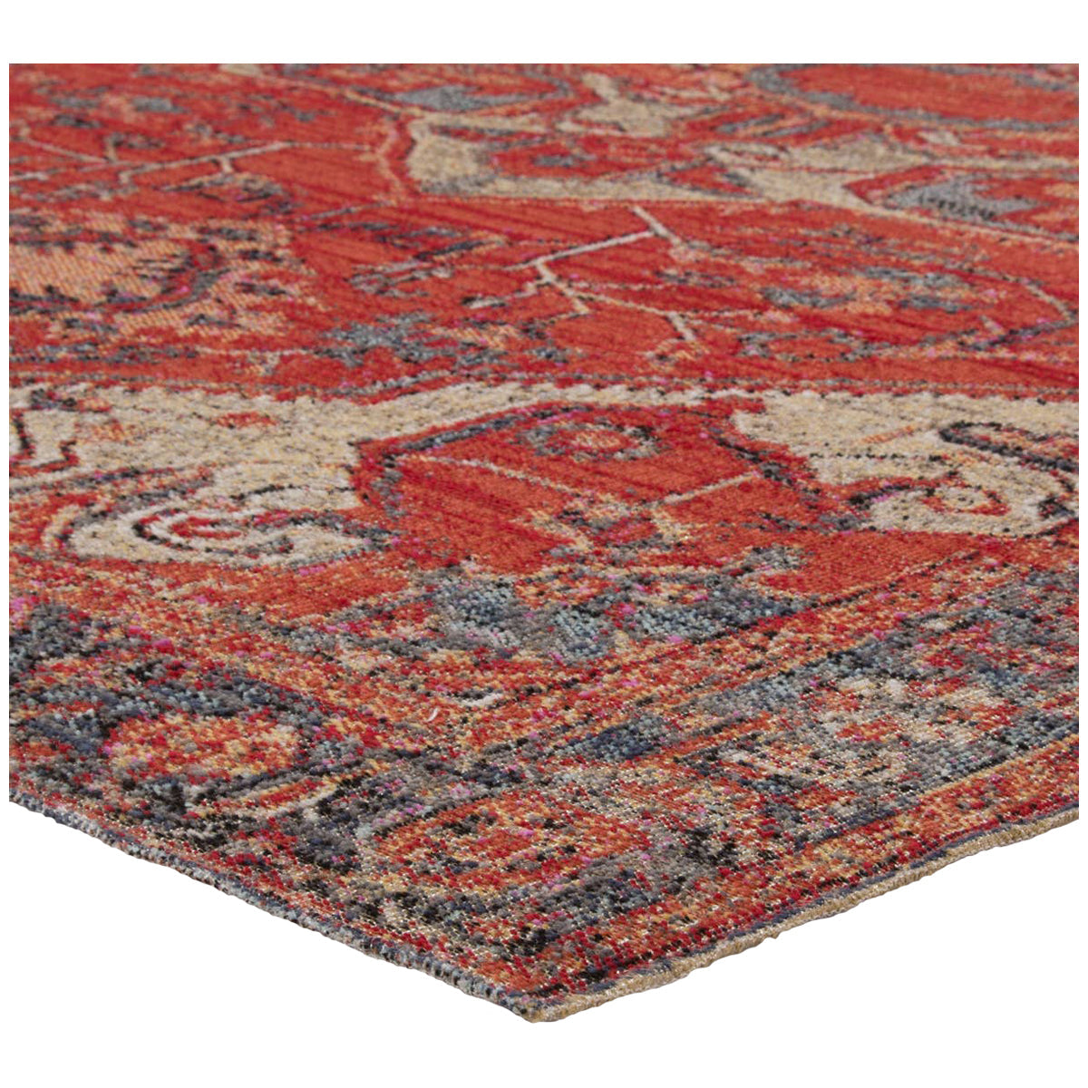 Jaipur Polaris Leighton Medallion Red Blue POL06 Rug