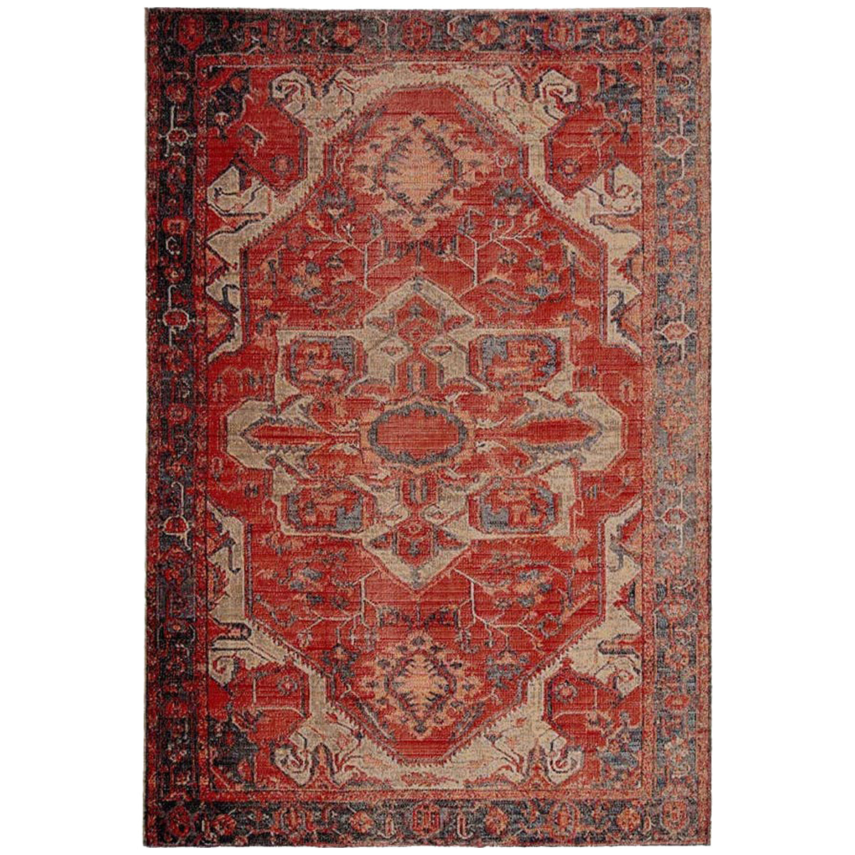 Jaipur Polaris Leighton Medallion Red Blue POL06 Rug