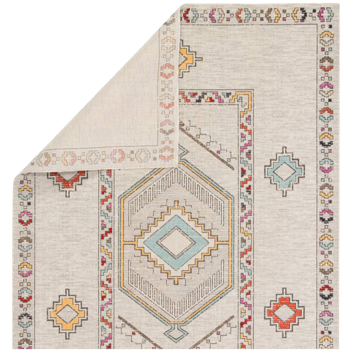 Jaipur Polaris Tov Medallion Light Gray Multicolor POL10 Rug