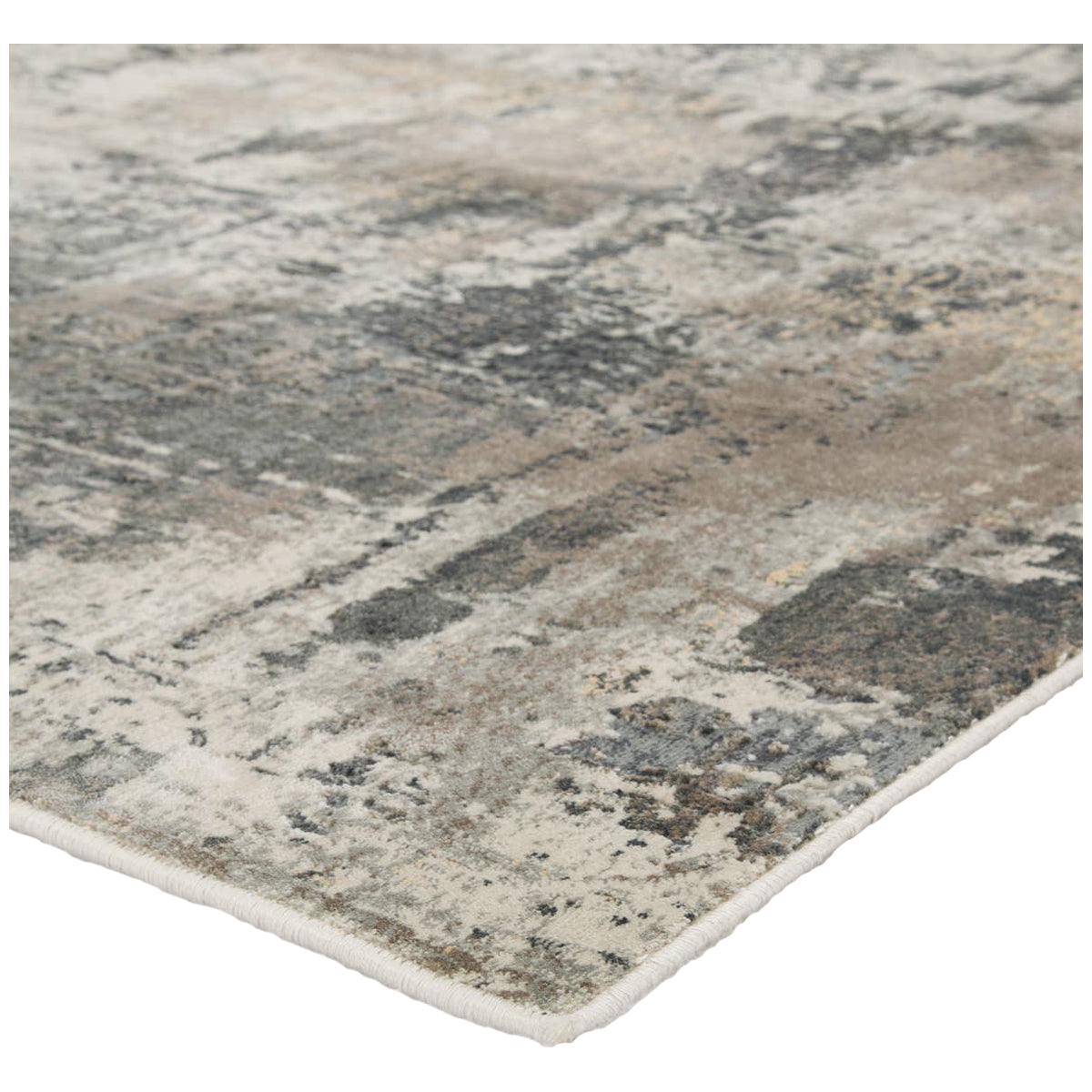 Jaipur Caicos Sisario Abstract Gray Gold CAI02 Rug