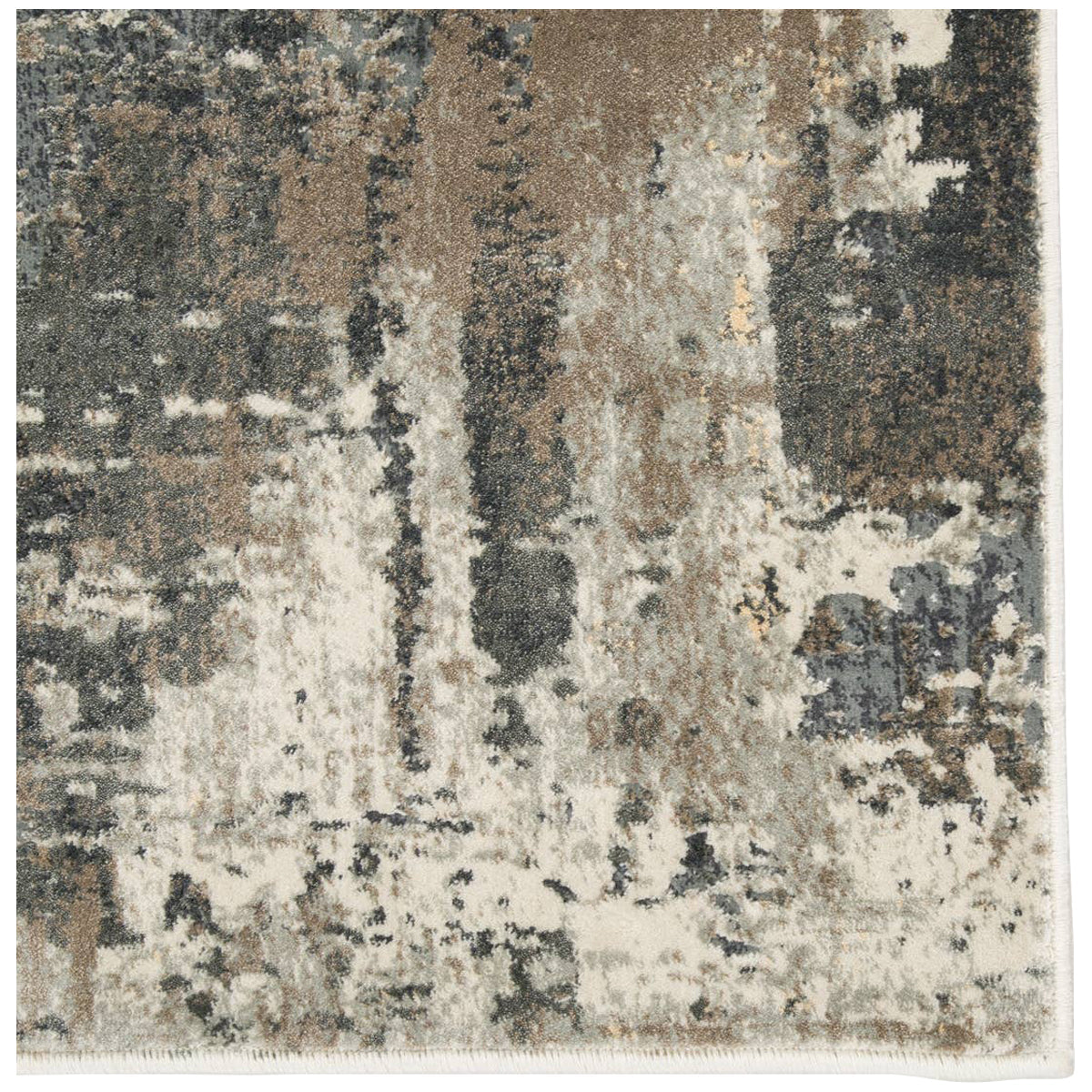 Jaipur Caicos Sisario Abstract Gray Gold CAI02 Rug