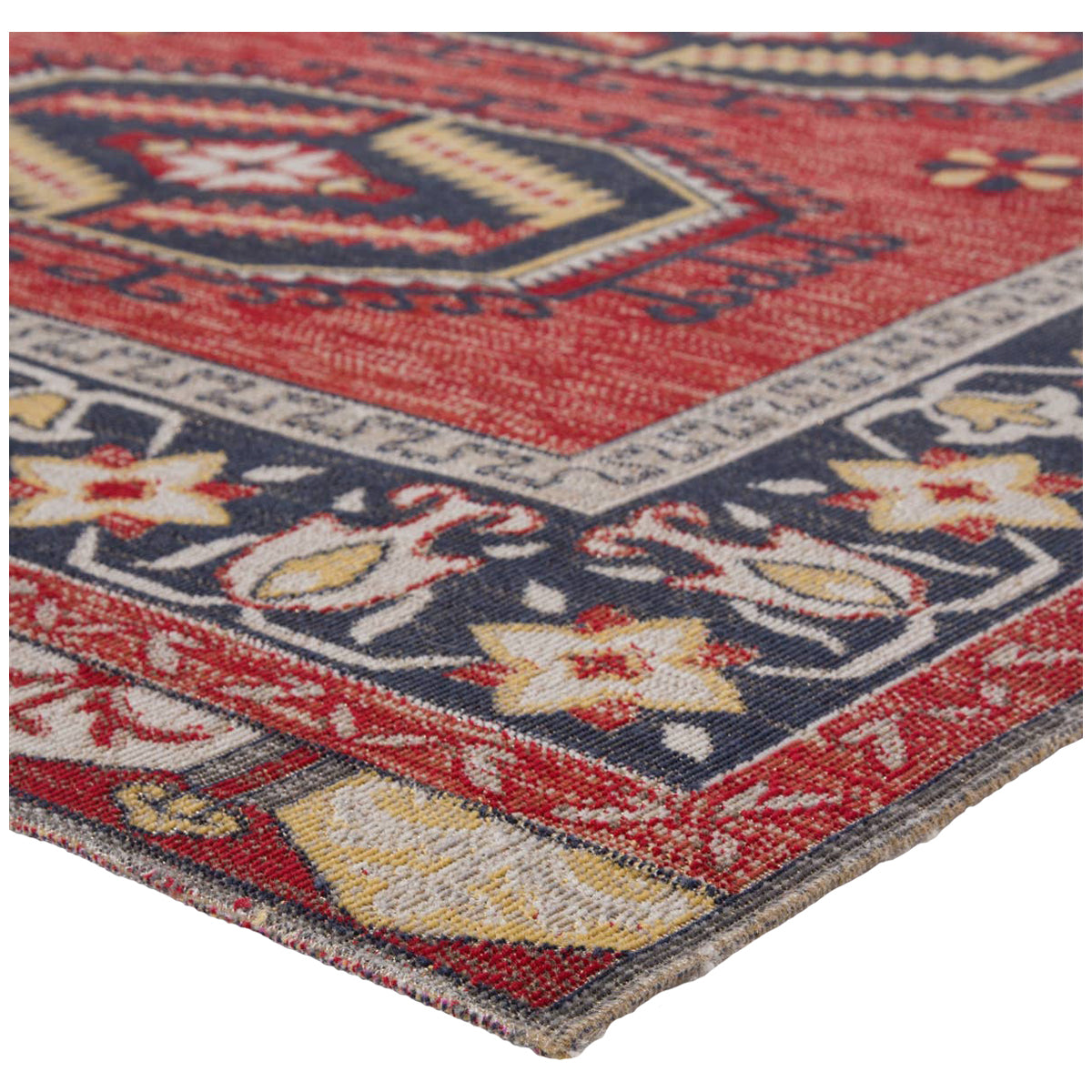 Jaipur Polaris Miner Medallion Red Yellow POL12 Rug