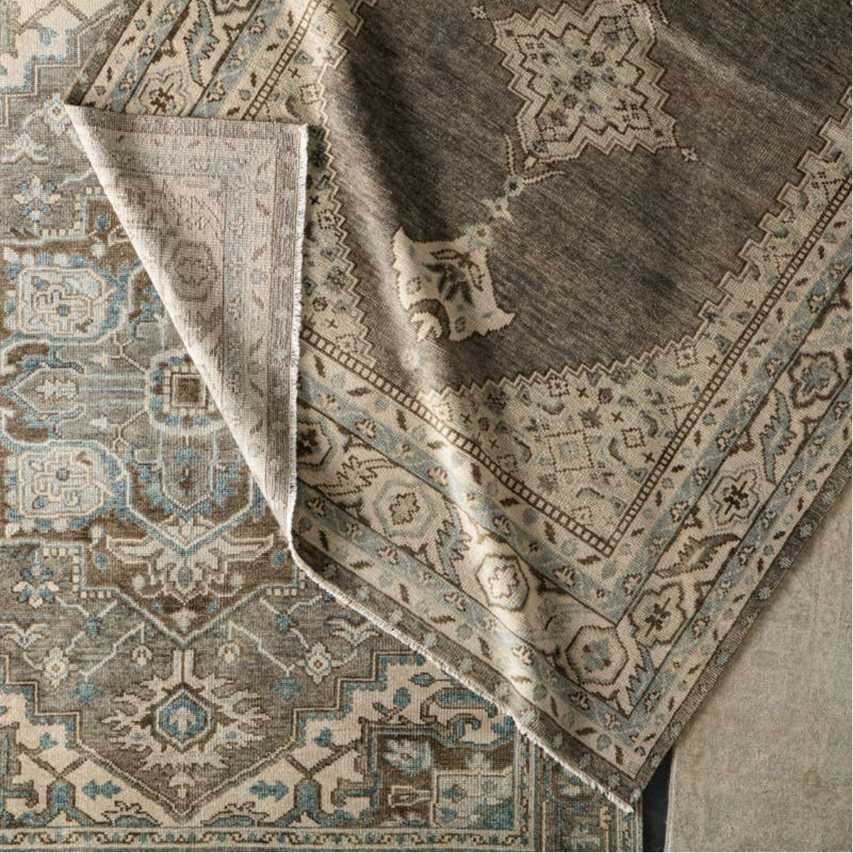 Jaipur Salinas Farwell Medallion Blue Ivory SLN06 Rug