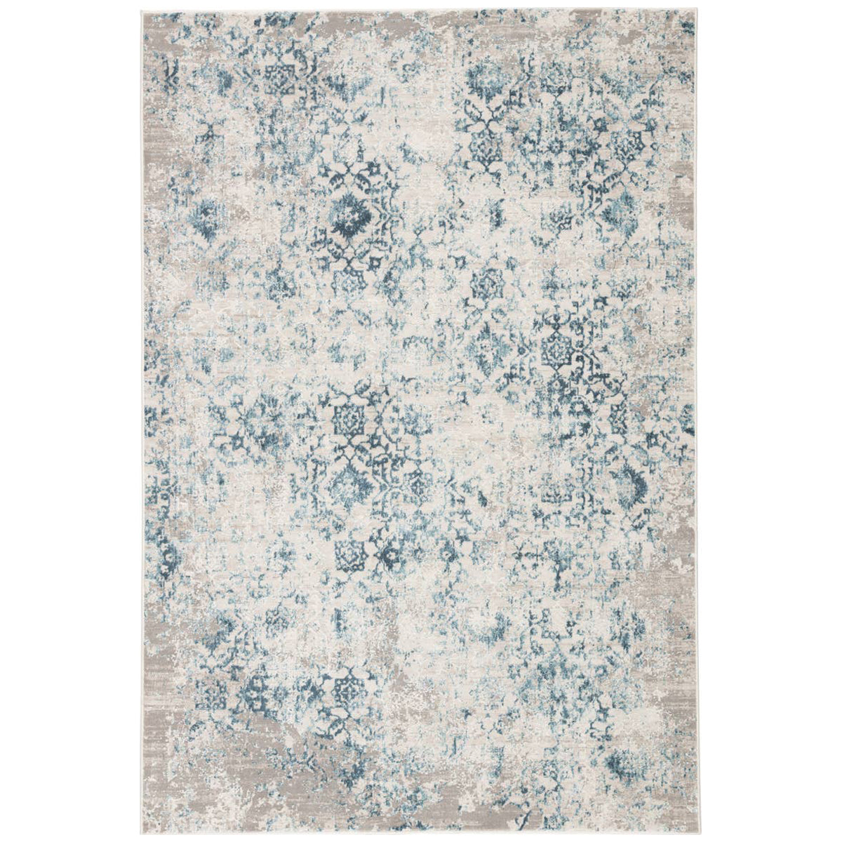 Jaipur Cirque Siena Damask Blue Ivory CIQ20 Rug