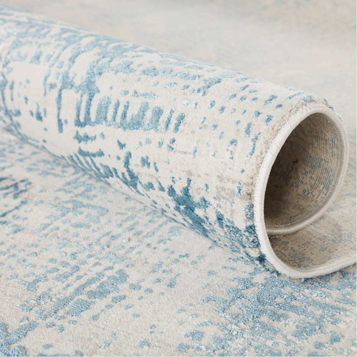 Jaipur Cirque Eero Abstract Blue Ivory CIQ21 Rug